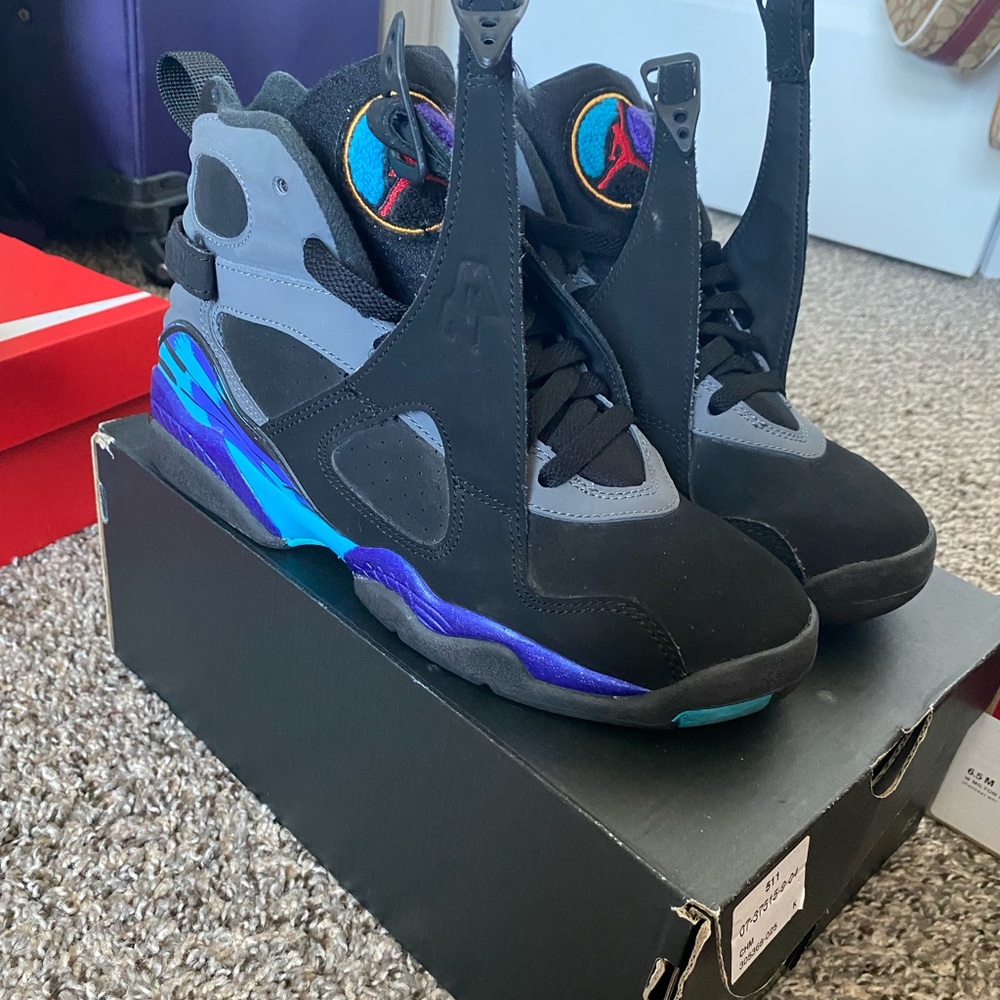 Jordan 8 Retro Aqua 2015 (GS) size 5.5y